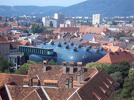 La Kunsthaus vue depuis le Schlo�berg