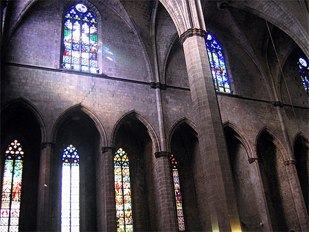 Eglise Santa Maria del Mar : � l'int�rieur