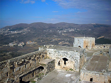 Au sommet du Krak des Chevaliers