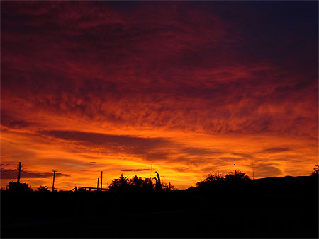 Coucher du soleil � San Pedro de Atacama