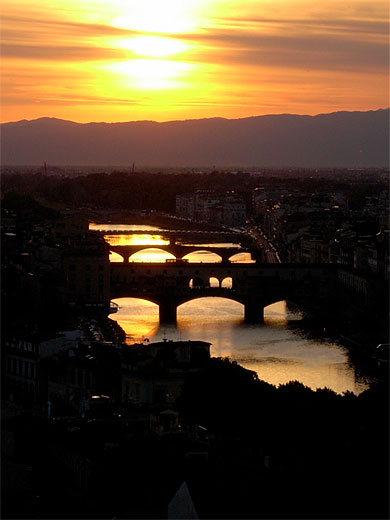 Coucher de soleil � Florence