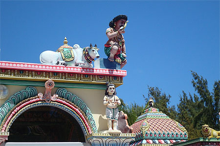D�corations sur temple tamoul