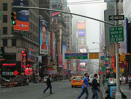 Time square au petit matin