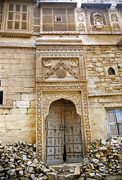Porte du fort de Jaisalmer. Rajasthan.
