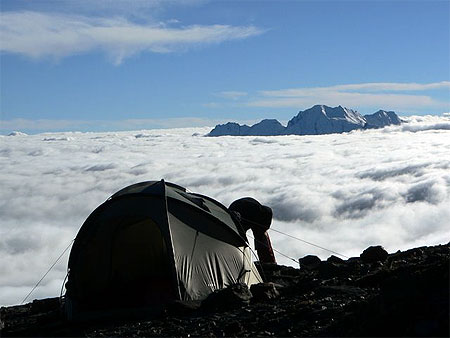 Bivouac � 4750 m 