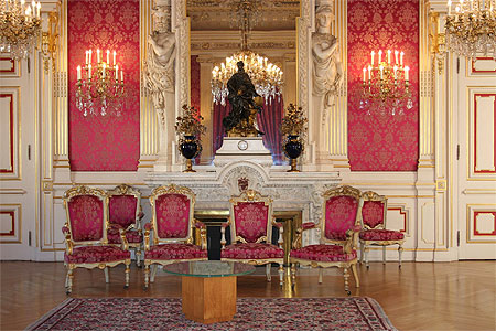 H�tel de Ville de Lyon - Dans les Salons rouges