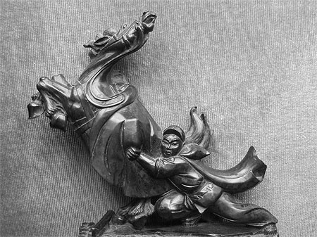 Statuette r�volutionnaire, p�riode Mao