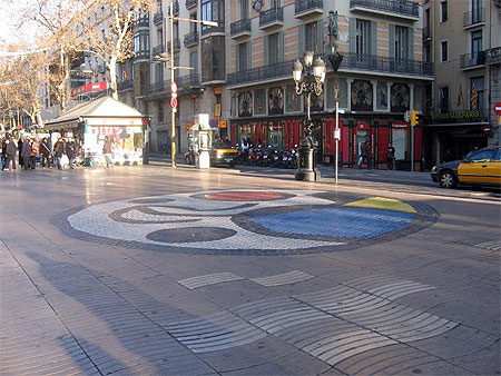 La Rambla au niveau du M�tro Liceu