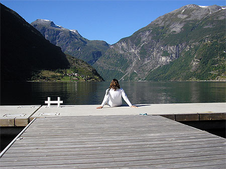 Fjord � ses pieds