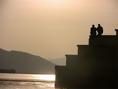 Udaipur : Coucher de soleil