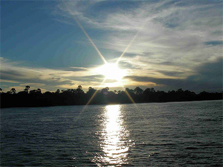 Coucher de soleil sur le Zamb�ze