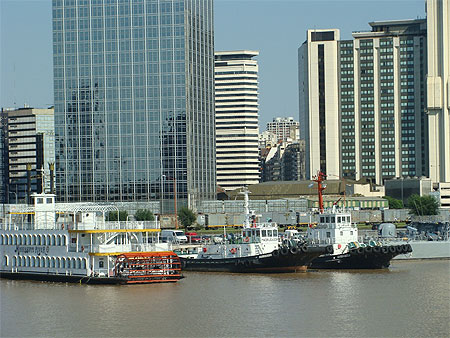 Arriv� au port de Buenos Aires