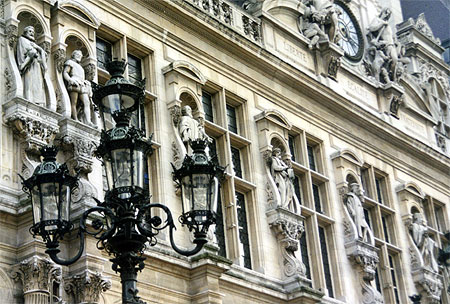 Fa�ade de l'H�tel de ville de Paris