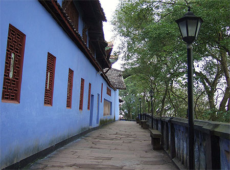 Le mur bleu, � Fengdu
