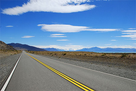 Sur la route du Perito Moreno