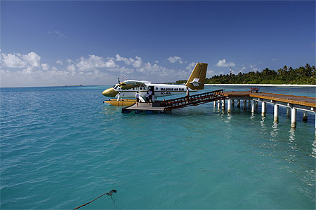 L'hydravion est le taxi des maldives