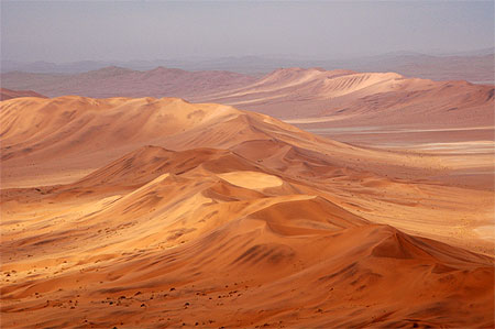 D�sert du namib d'avion