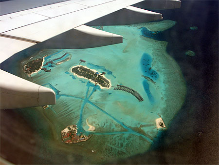 Un h�tel vu d'avion