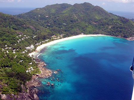 Les Seychelles vues du ciel