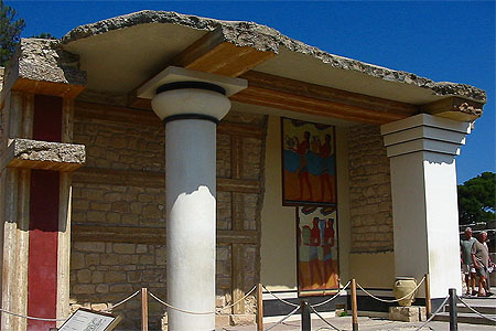 Fresques � Knossos