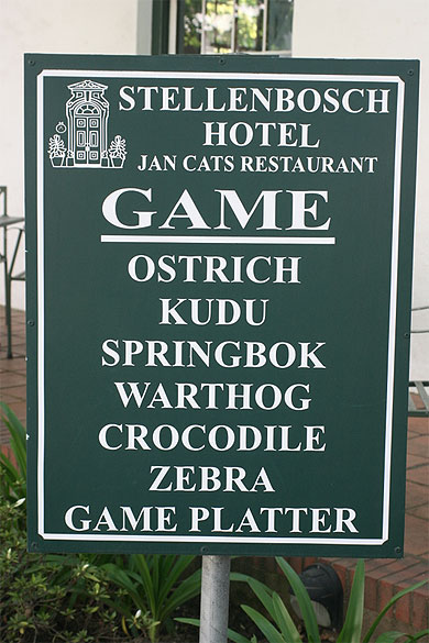 Menu de restaurant