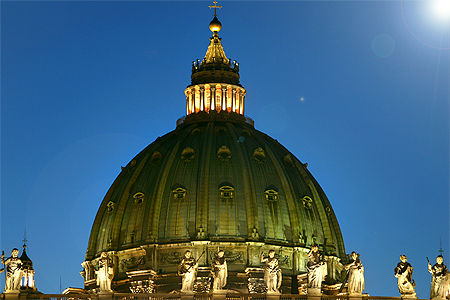La-coupole-de-la-basilique St-Pierre de Rome