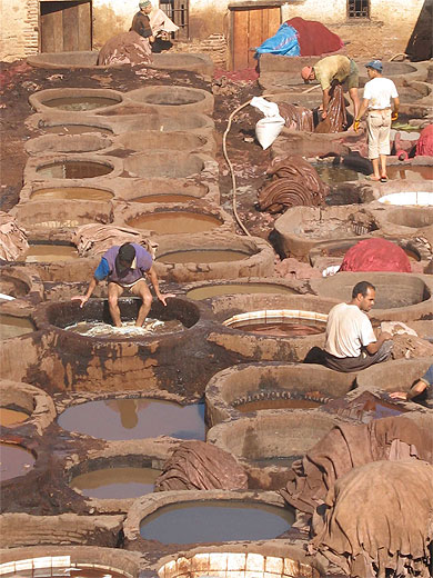 Les tanneries de F�s