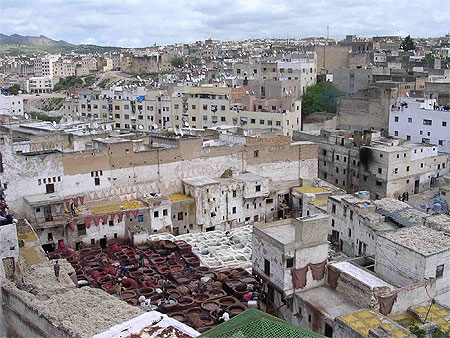 Vue g�n�rale des Tanneries de F�s
