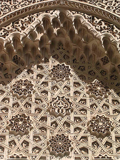 Stuc du palais de la Bahia de Marrakech