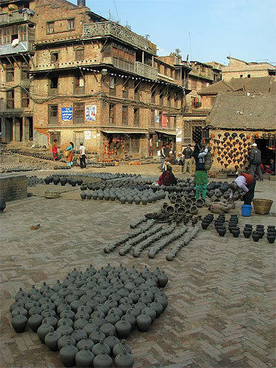 Place des potiers � Bhaktapur