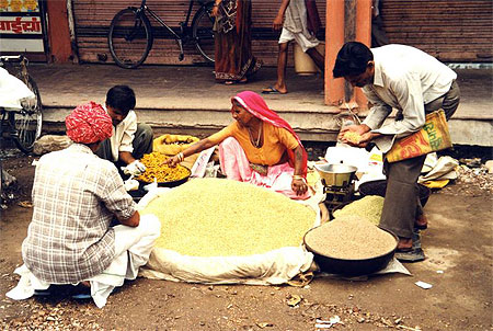 Sc�ne de la rue indienne