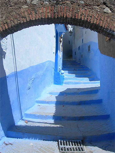 Escalier � Chefchaouen