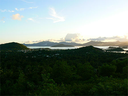 Coucher de soleil sur Petite-Terre