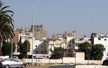 La vue de la Mosqu�e hassan II