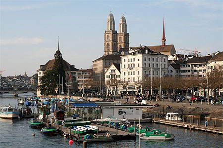 Zurich bords de la limmat