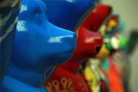 Ours peints