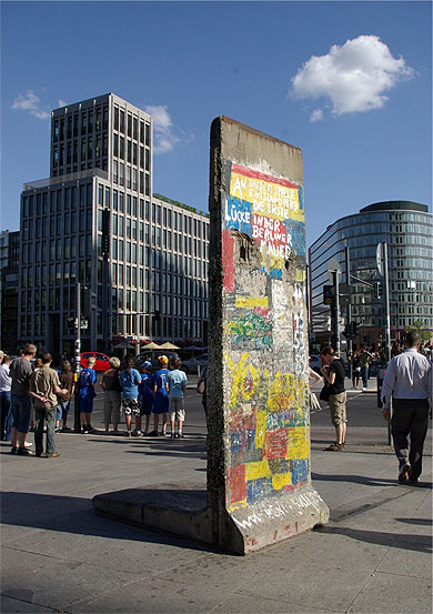 Restes du mur � Potsdamer Platz