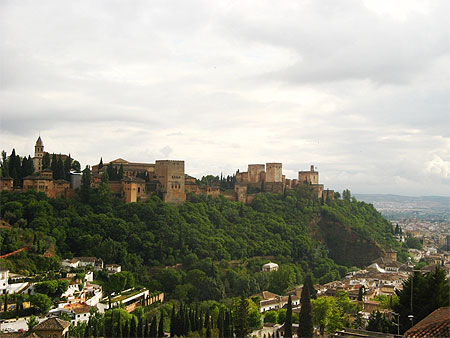 Vue sur l'Alhambra depuis le Sacromonte