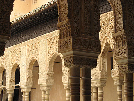 Arches de la cour des lions