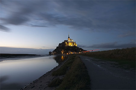 Mont Saint Michel � la tomb�e du jour
