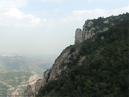 Ce qu'on voit du monast�re de Montserrat