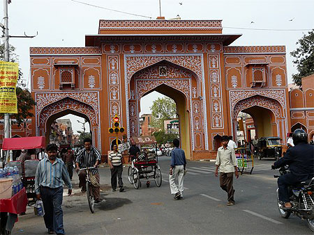 Une des portes de la ville de Jaipur
