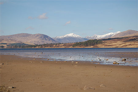 Plage de sable dans les terres