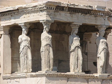 Les caryatides de L'Erechteion