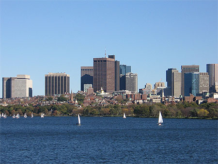 Vue depuis Harvard Bridge