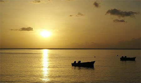 Coucher de soleil � Saint-Pierre