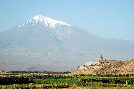 Le monast�re de Khor Virap et le mont Ararat