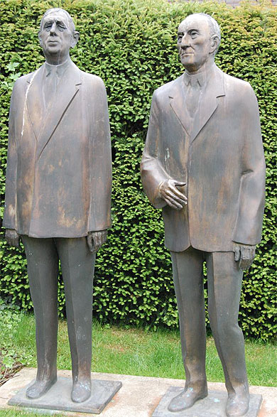 Le "premier couple" franco-allemand.