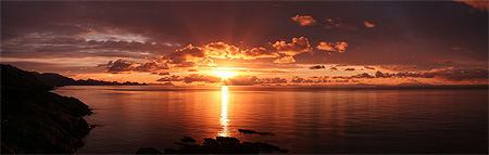 Lever de soleil � Moskenes