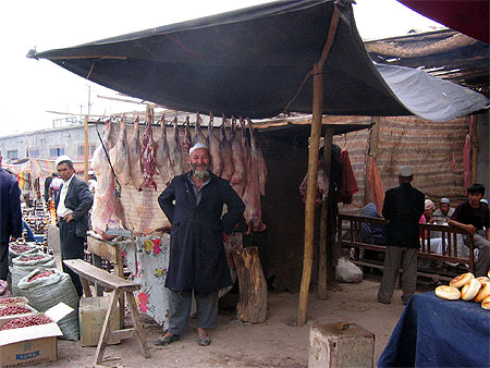 Sur le march� de Kashgar